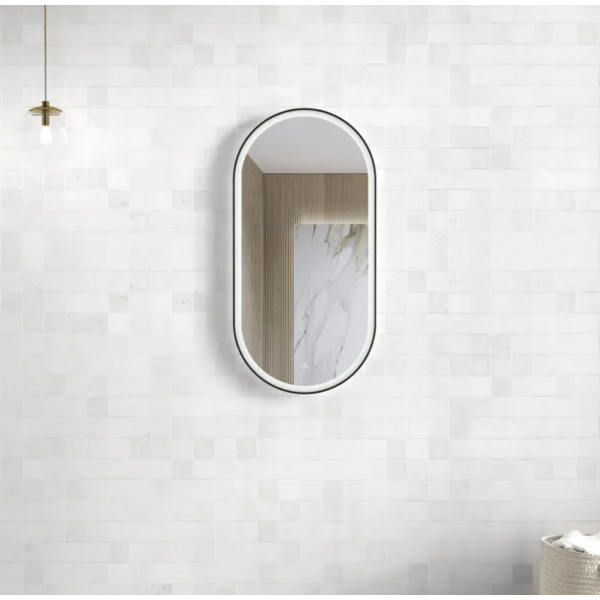 LED NOOSA FRAMED MIRROR BLACK  LED-MF9045BT