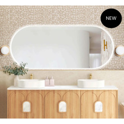 LED Noosa 1800(W)x750(H) Frameless Mirror - Install Horizontal or Vertical