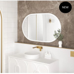 LED Noosa 1200(W)x750(H) White Metal Frame Mirror- Install Horizontal or Vertical