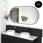 LED Noosa 1500(W)x750(H) Gold Metal Frame Mirror- Install Horizontal or Vertical