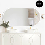 LED Noosa 1500(W)x750(H) Black Metal Frame Mirror- Install Horizontal or Vertical