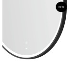 LED Noosa 900(H)x600(W) Black Metal Frame Mirror- Install Horizontal or Vertical