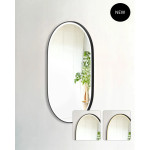 LED Noosa 900(H)x600(W) Black Metal Frame Mirror- Install Horizontal or Vertical