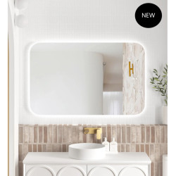 LED Newport 1200(W)x750(H) Frameless Mirror - Install Horizontal or Vertical