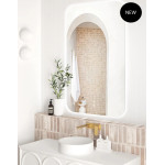 LED Newport 1200(W)x750(H) Frameless Mirror - Install Horizontal or Vertical