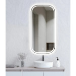 LED Newport 900(H)x450(W) Frameless Mirror Soft Square