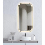 LED Newport 900(H)x450(W) Frameless Mirror Soft Square