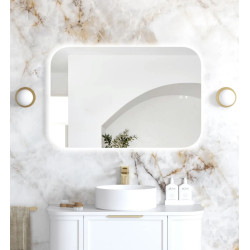 LED Newport 900(H)x600(W) Frameless Mirror - Install Horizontal or Vertical