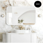 LED Newport 1200(W)x750(H) Gold Metal Frame Mirror- Install Horizontal or Vertical 3 Colors