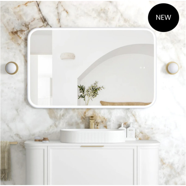 LED Newport 1200(W)x750(H) Gold Metal Frame Mirror- Install Horizontal or Vertical 3 Colors