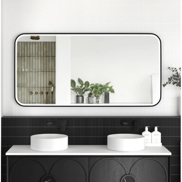 LED Newport 1500*750 3 colors metal frame mirror-install horizontal or vertical