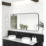 LED Newport 1500*750 3 colors metal frame mirror-install horizontal or vertical