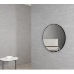 LONDON MATT BLACK FRAMED MIRROR 700MM