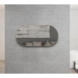 NOOSA OVAL GOLD FRAME MIRROR 1200X600MM