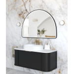 LED Moonlight Archie 800(H)x1200(W) Black Metal Frame Mirror
