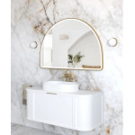 LED Moonlight Archie 800(H)x1200(W) Black Metal Frame Mirror