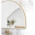 LED Moonlight Archie 800(H)x1200(W) Black Metal Frame Mirror