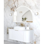 LED Moonlight Archie 800(H)x1200(W) Black Metal Frame Mirror