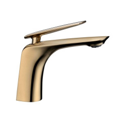 Bellino Brushed Yellow Gold Basin Mixer Tap-BT201.04