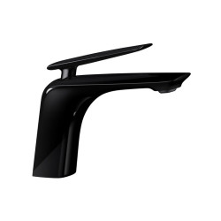 Bellino High Gloss Black Basin Mixer Tap-BT201.10
