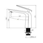 Bellino Brushed Nickel Basin Mixer Tap-BT201.05 Bellino Brushed Nickel Basin Mixer Tap-BT201.05