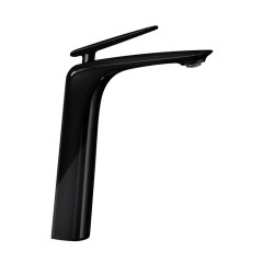 Bellino High Gloss Black Tall Basin Mixer-TBT202.10