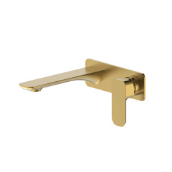 Oskar Wall Basin Mixer Brushed Gold TP-OWBMBG
