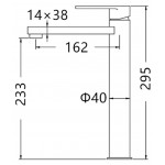 Vetto Tall Basin Mixer V11TBMBN