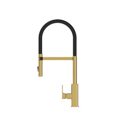 Oskar Pull Out Kitchen Mixer Brushed Gold TP-OKMBG