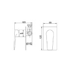 Zevio  Shower Wall Mixer ( 6 colors)