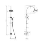 Clasico Combination Shower Set. HPA868-201MB ACL