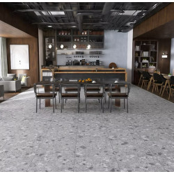 Big Terrazzo Dark- Slip rating Tile 