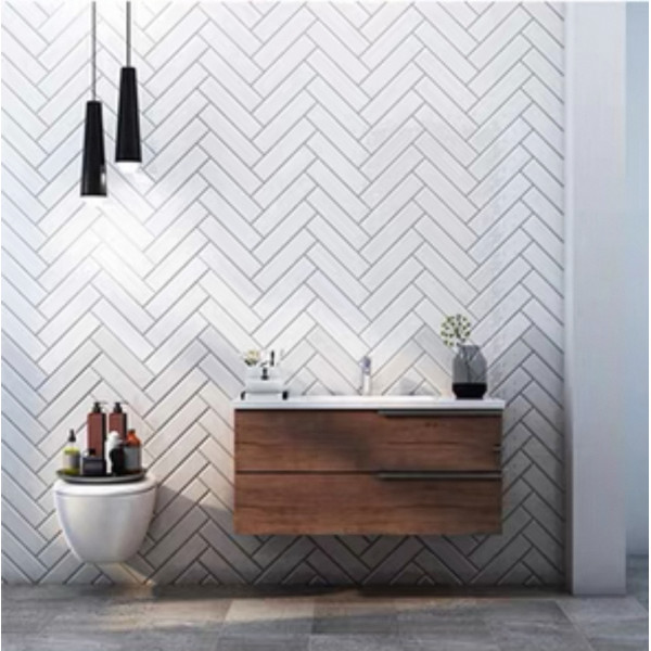 Subway Tiles-Strip tiles Matt white or Gloss white WT30701