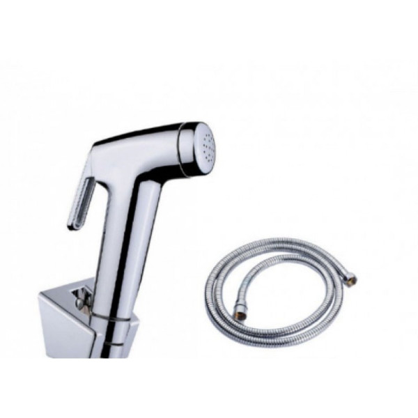 Round Chrome ABS Toilet Bidet Spray Kit with Stainless Steel Hose CH0006E.SH Round Chrome ABS Toilet Bidet Spray Kit with Stainless Steel Hose CH0006E.SH