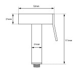 Chrome Brass Toilet Bidet CH0009E-SS.SH
