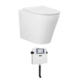 Alzano Wall face Toilet Pan  R&T Inwall Cistern Set (Push Plate Sold Separately)