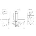 Deluso Rimless Back to Wall Faced Toilet Suite