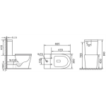 Feanza Tornado Wall Faced Toilet Suite