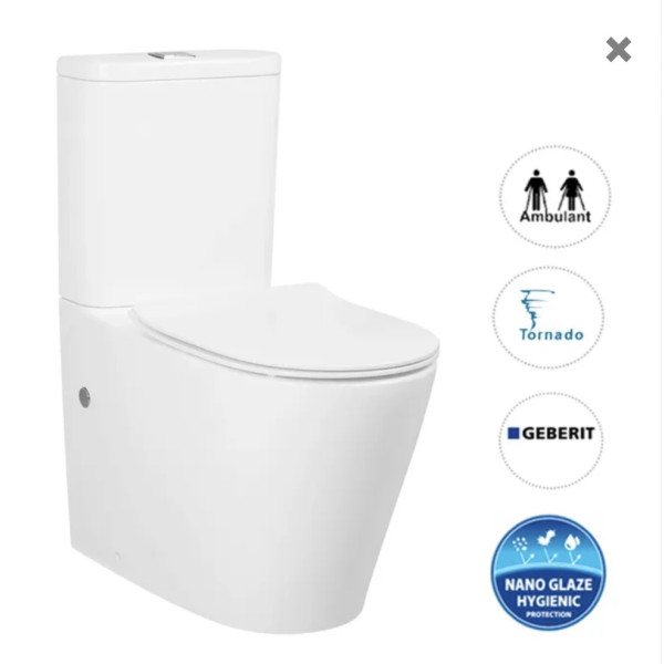 Feanza Tornado Wall Faced Toilet Suite