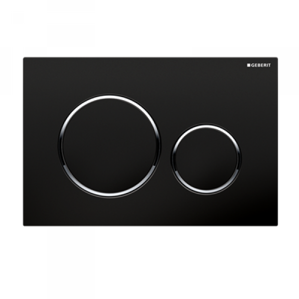 KAPPA DUAL FLUSH BUTTON RN BLK