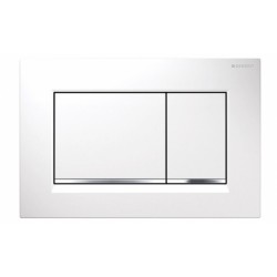 SIGMA DUAL FLUSH BUTTON SQ WH