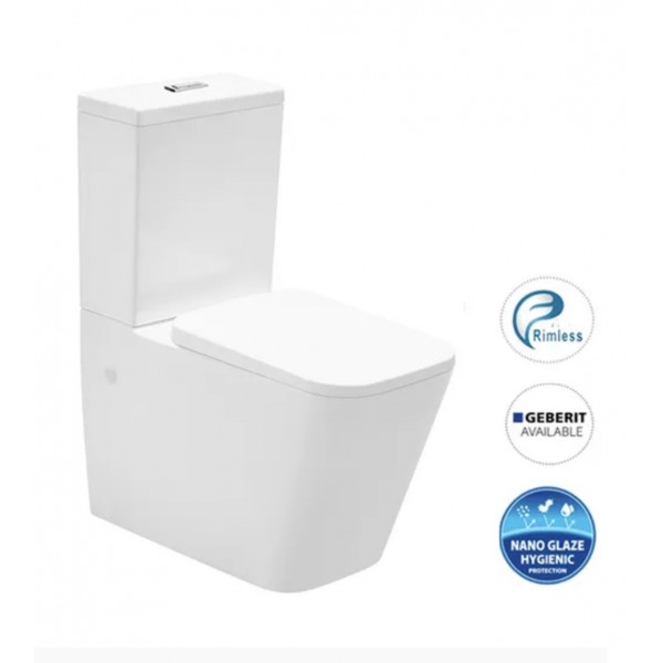 X-CUBE Rimless Back to Wall Faced Toilet Suite X-CUBE Rimless Back to Wall Faced Toilet Suite