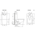 X-CUBE Rimless Back to Wall Faced Toilet Suite X-CUBE Rimless Back to Wall Faced Toilet Suite