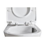 Lukka Orta 700x385x841mm Gloss White Tornado Rimless Back to Wall Toilet Suite