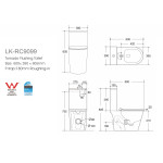 Lukka Rocca Tornado Rimless Toilet Suite 600*390*805 LK-RC099