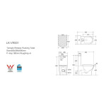 Lukka Verona 650x390x900mm Gloss White Tornado Rimless Back to Wall Toilet Suite