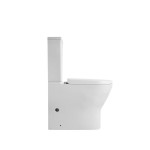 Lukka Verona 650x390x900mm Gloss White Tornado Rimless Back to Wall Toilet Suite