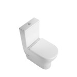Lukka Verona 650x390x900mm Gloss White Tornado Rimless Back to Wall Toilet Suite