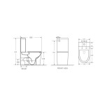Walton Back to wall toilet suite WP-T3