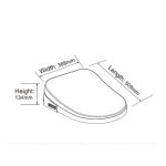 Zeus Electronic Smart Rimless Tornado Toilet 